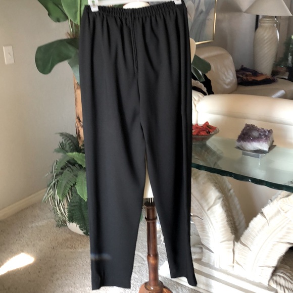 SZ 6 DANI MAXI PANTSUIT BLACK LIKE NEW 4 BUTTON UP JACKET WITH SLIM PANT LEG - Picture 6 of 8